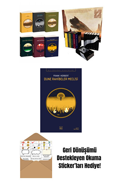 İthaki Yayınları Dune Takım Set + Dune Serisi Kutu Set (6 Kitap – Ciltli) + D...