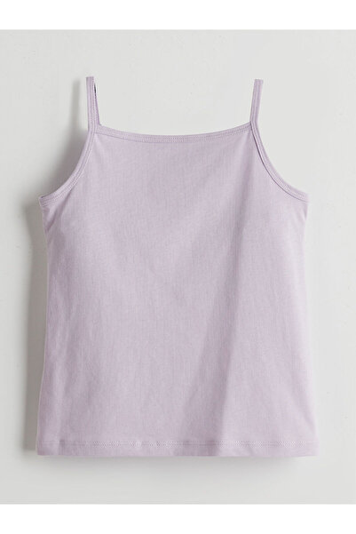 LC Waikiki Peak New Season Square Neck Basic Baby Girl Undershirt