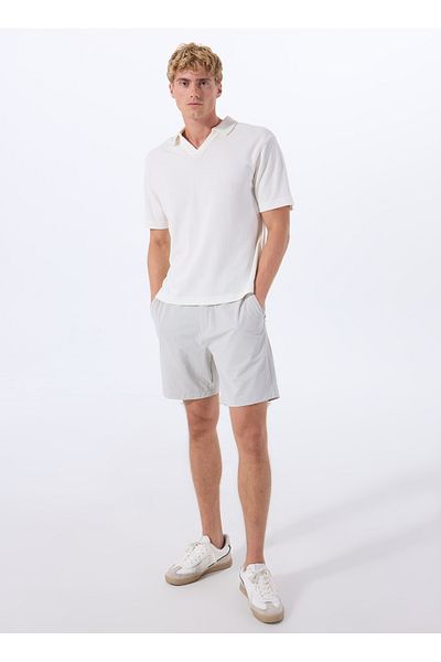 GMG FIRENZE Stone Men's Elastic Waist Slim Fit Shorts Gu25Mss09021