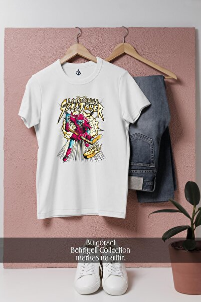 Bahriyeli Collection supradimensionat Tricou unisex cu design de hochei pe gh...