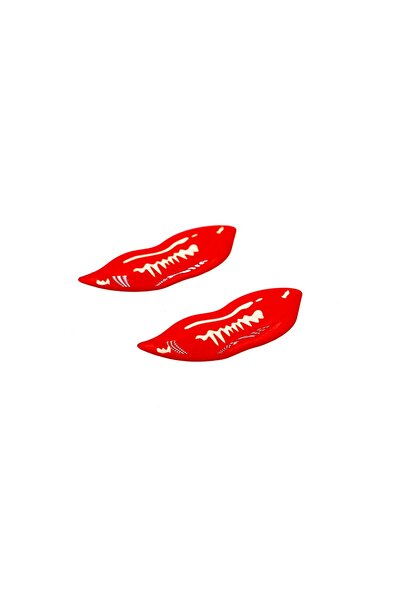 BsElektronik ملصق داملا، إكسسوار على شكل أحمر شفاه أحمر، تصميم قبلة، مجموعة م...