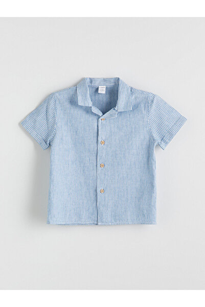LC Waikiki Cămașă pentru băiat cu mânecă scurtă în dungi sezon nou - S5Q733Z1