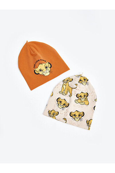 LC Waikiki Aslan Kral Baskılı Erkek Bebek Bere 2'li