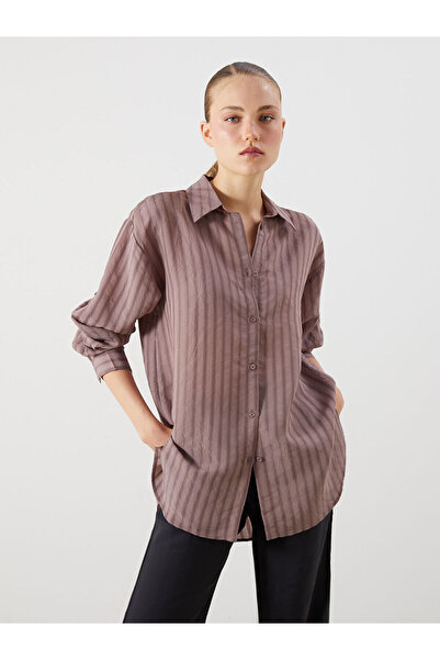 LC Waikiki Nevavm Striped Women's Shirt with a Difference