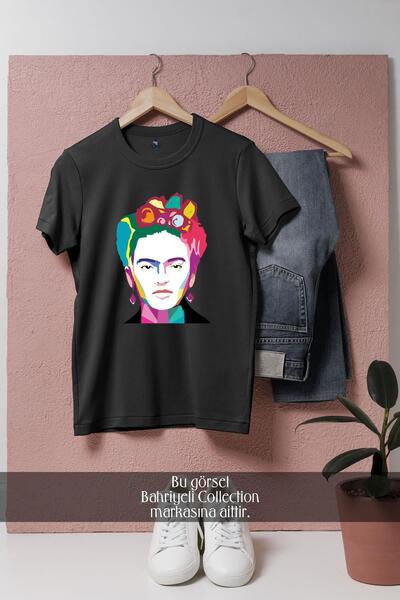 Bahriyeli Collection تي شيرت للجنسين بتصميم فريدا كاهلو كبير الحجم