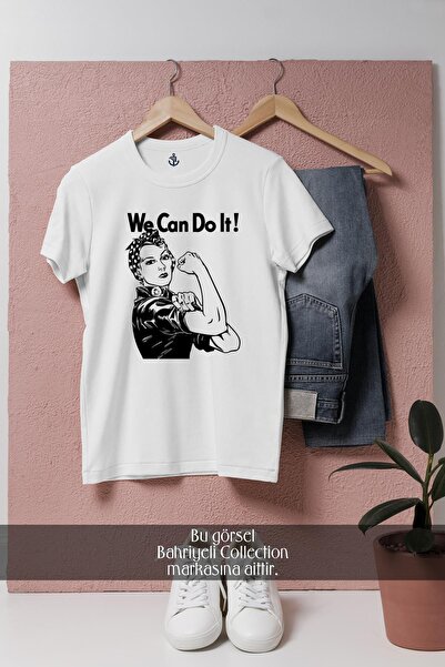 Bahriyeli Collection Oversize We Can Do It Designed Unisex T-Shirt