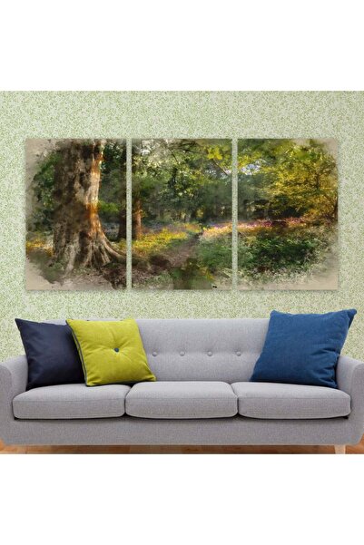 4gdran ثلاث لوحات قماشية فخمة بتصميم مودرن مع برواز أسود مجوف