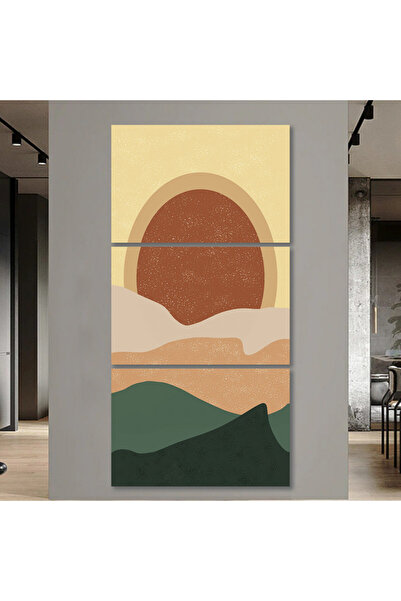 Marktna ثلاث لوحات قماشية بتصميم مودرن مع برواز شامبين مجوف