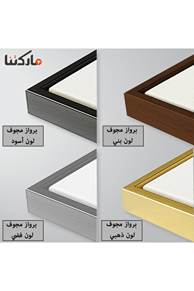 SND ثلاث لوحات قماشية فخمة بتصميم مودرن مع برواز شامبين مجوف