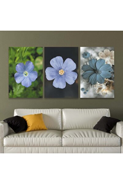 Marktna ثلاث لوحات قماشية فخمة بتصميم مودرن مع برواز شامبين مجوف