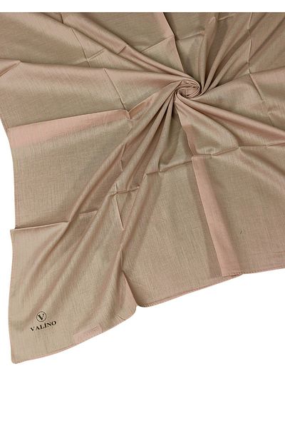 mim eşarp Eșarfă Valino din bumbac organic de culoare uni 100x100 cm - țesătură naturală și respirabilă
