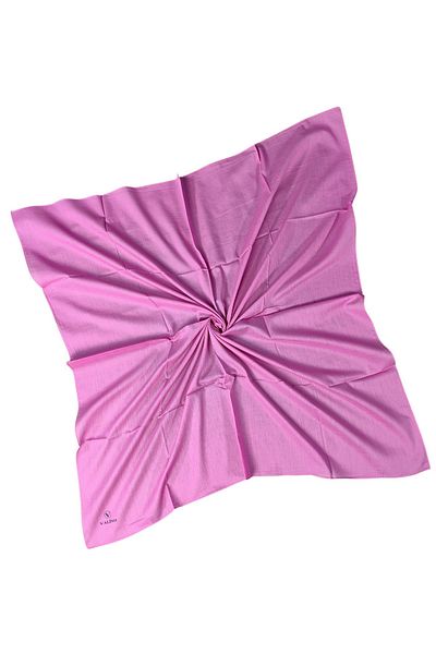 mim eşarp Eșarfă Valino din bumbac organic de culoare uni 100x100 cm - țesătură naturală și respirabilă
