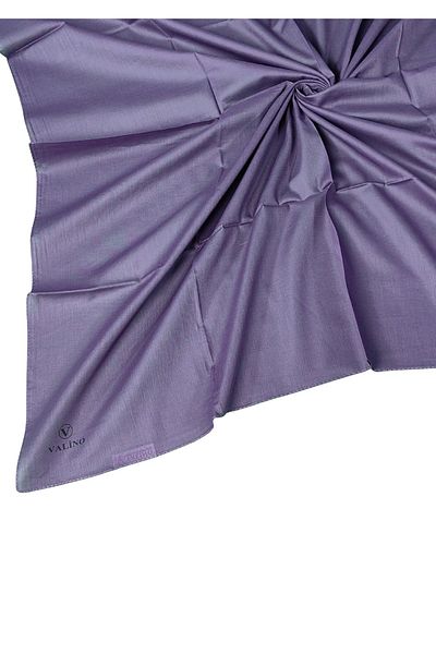mim eşarp Eșarfă Valino din bumbac organic de culoare uni 100x100 cm - țesătură naturală și respirabilă