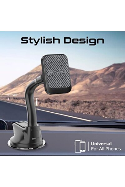 Promate Car Mobile Holder by Promate, Universal Magnetic Mount with 360-Degree Rotation, Strong N52 Magnet a
