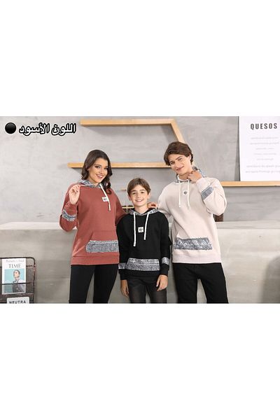 ALANAQA Boys' Oversized Faux Fur Hoodie Unisex Winter Padded Pullover 5-16 Years