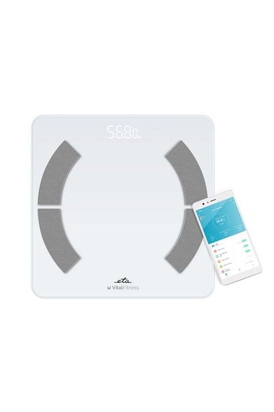 ETA Vital Fitness 2779 90000 bathroom scale, 180kg, ETA Smart application, analysis of 18 parameters