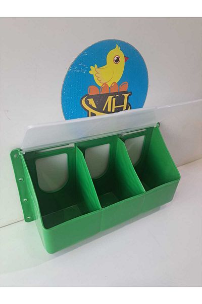 mhh 3-Eye Hanging Feed Bin14X27,5X9Cm