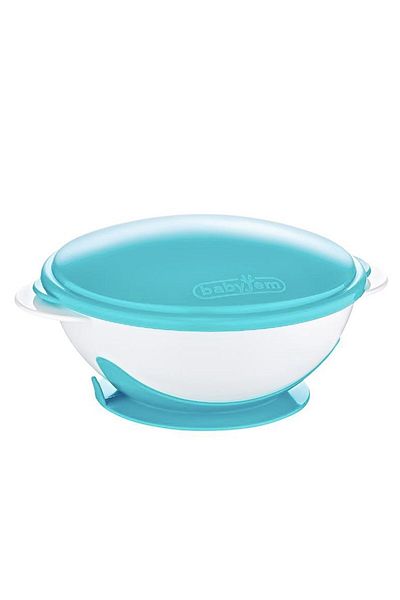 MBB ETİCARET Babyjem Vacuum Food Plate 565 Blue