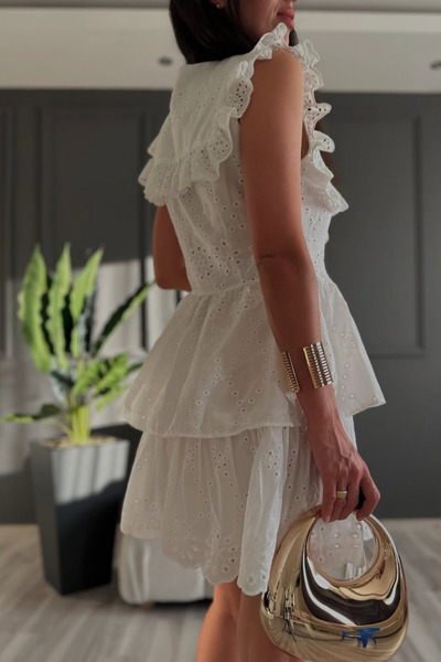 style of style Fisto Premium Kalite Yaka Detaylı Elbise