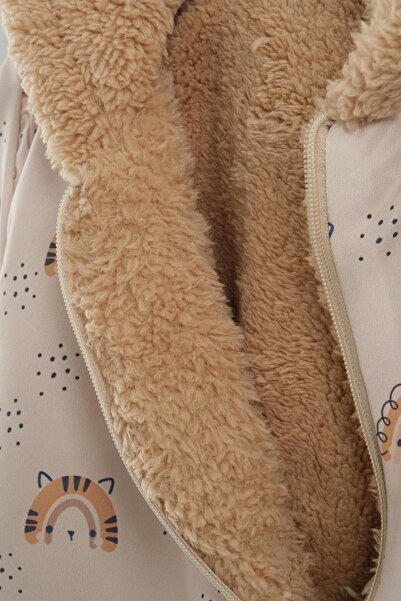 Babykokko Desenli Erkek Bebek Kışlık Fermuarlı Su İticili Astronot Tulum