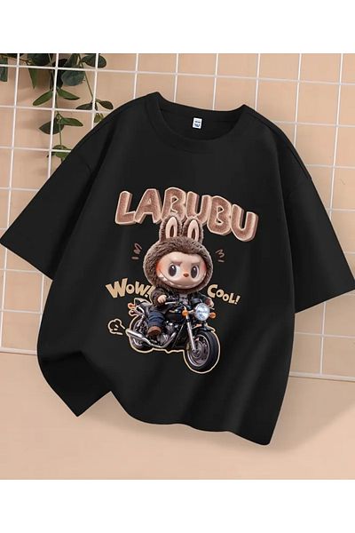 Touz Moda Labubu Kids Design Unisex Oversize T-Shirt