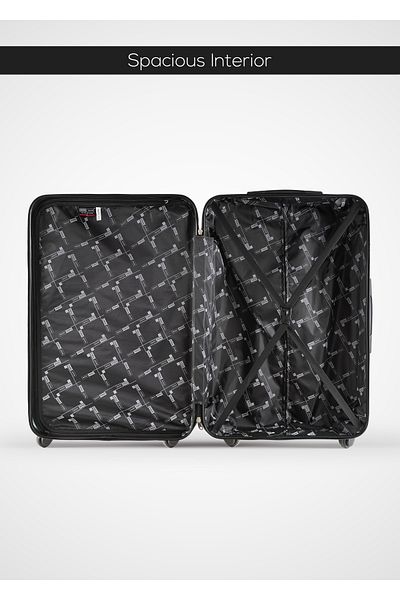 PARAJOHN Ridge 2-piece Luggage Set Abs Hard Shell Check-in Trolley Bag With 360° Spinner Wheels & Lock