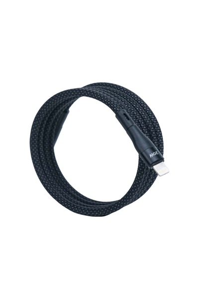 4 Berry Bmlc-03 Siyah Manyetik 2m Hızlı Şarj Kablosu – Type-c - Lightning, 3 A