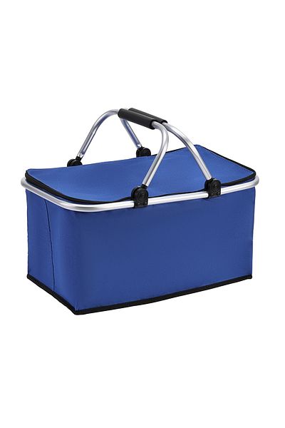 Lawazim Insulated Picnic Basket 47x27x23cm - Foldable Thermal Food Storage Bag with Zipper & Handles