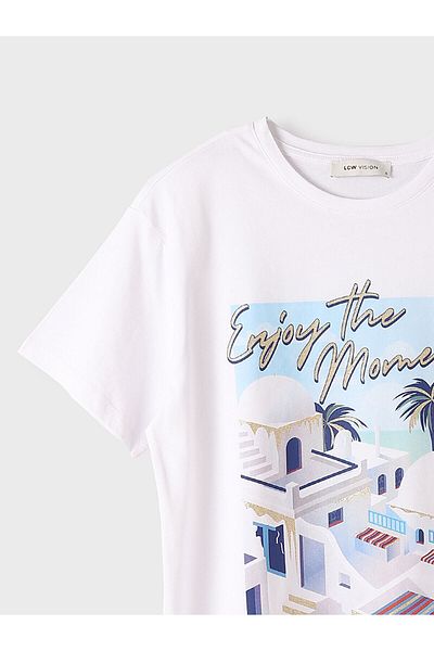 LC Waikiki  Crew Neck Printed Short Sleeve Women's T-Shirt