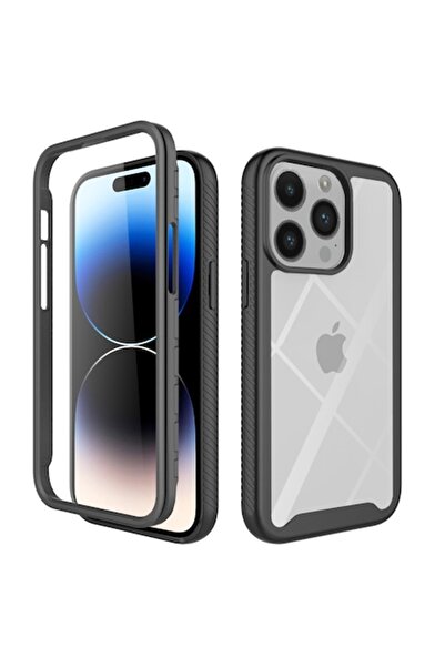 Gear Husa pentru iPhone 14 Pro + Folie, Intelisafe, A67, Hard Plastic, Intens...