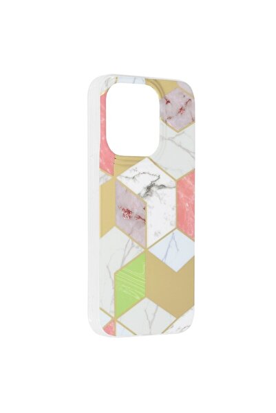 Techsuit Carcasă Marble Series pentru iPhone 14 Pro - Purple Hex