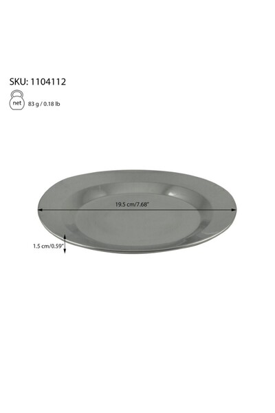 AzHome Farfurie plată, oțel inoxidabil, 20 cm