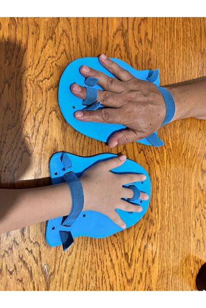 KAMBİYUM Ahşap Yüzücü El Paleti Üniversal