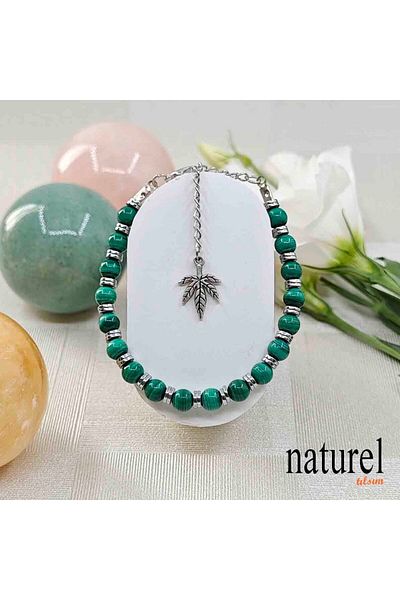Naturel Tılsım Malahit Natural Stone 6mm Bracelet