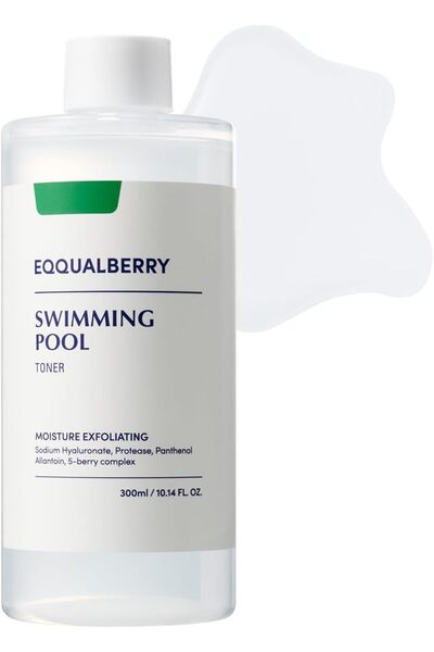 EQQUALBERRY Swimming Pool Toner - Gentle Exfoliating Toner with Natural Enzyme