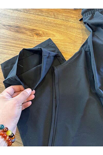 Jiber Thin Summer Woven Fabric Side and Back Pockets Like No Zipper Sweatpants