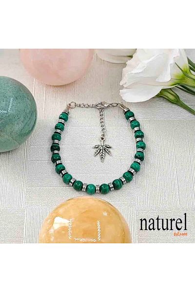 Naturel Tılsım Malahit Natural Stone 6mm Bracelet