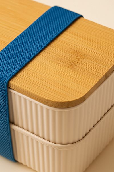Mirilliahome Double Bamboo Lid Storage Container – Portable Food Container Set