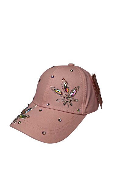 Kitti Spteks Kitti 9-15 Years Old Girl Waiter Pink Color Stone Summer Hat