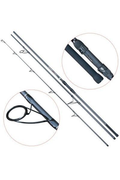 Baracuda Lansetă de pescuit la crap Giant X carbon 3,9 m, 3 secțiuni, A: 1,5 kg
