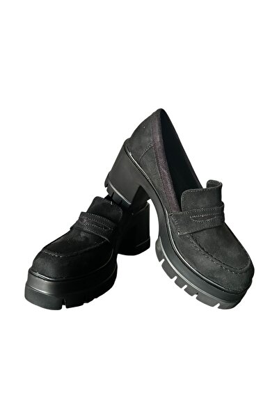 bescobel Жіночі чорні замшеві туфлі на високих підборах Leofer 10 см