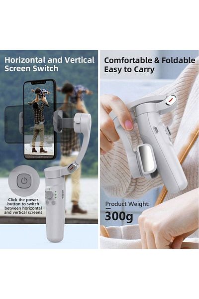 ADMOS ADMOS AY-504 3-Axis Gimbal Stabilizer for Mobile Photography