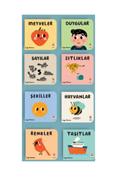 Sincap Kitap 0-3 Yaş -Meyveler, Duygular, Sayılar, Şekiller, Hayvanlar, Renkl...