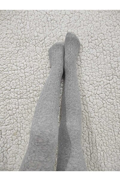 DÜVEN Сиви чорапогащи от плетена материя Karina Girls