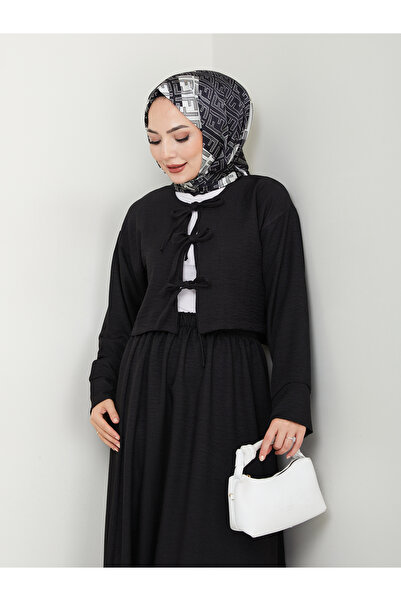 AVK MODA Γυναικείο Σετ Κιμονό από λινό με τρεις δεσμές