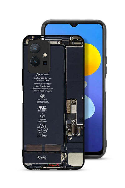 Tolwak غطاء حماية لهاتف Vivo T1 5G بنمط دائرة الهاتف