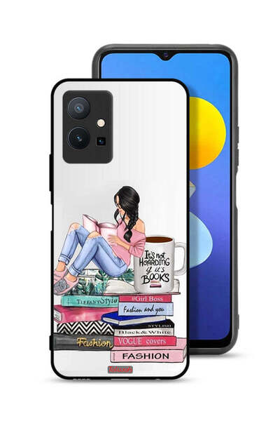 Tolwak غطاء حماية لهاتف Vivo Y75 5G برسومات كتب وفنون الموضة للفتيات