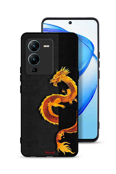 Tolwak Vivo V25 Pro 5G Protective Case Cover Dragon Art