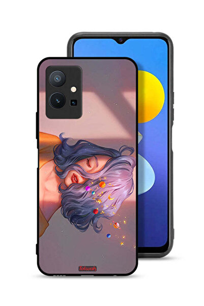 Tolwak Vivo T1 5G Protective Case Cover Girl And Space Art