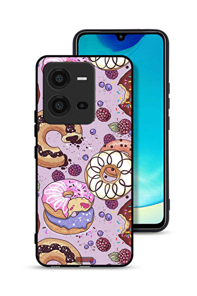 Tolwak Vivo V25 5G Protective Case Cover Donuts Art